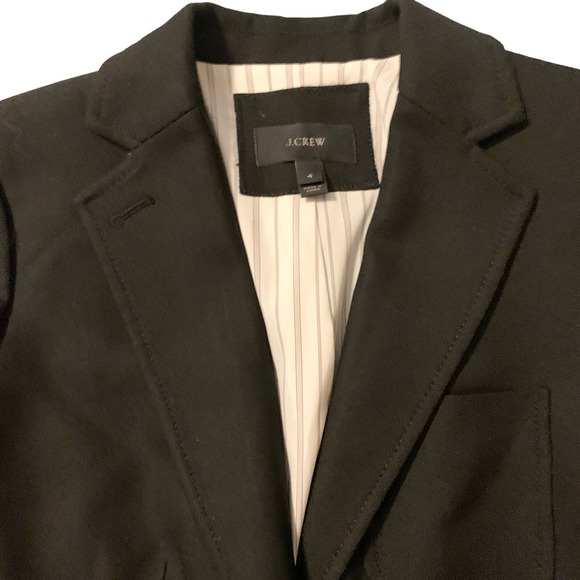 J. Crew Rhodes Italian Wool Blazer Sz 4 Women Academia Career C9131 Gold Buttons - Picture 3 of 16